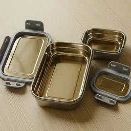 velora Stainless Steel Insulated Lunchbox/Tiffin for School/Collage/Office/Picnic 2 Containers Lunch Box-picture-12