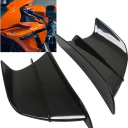 enemyt Motorcycle Universally Front Fairing Aerodynamic Winglets Side Spoilers Bike Fairing Kit image 1