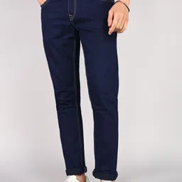 wrogn Men Slim Mid Rise Blue Jeans-picture-18
