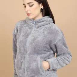 tokyo talkies Women Full Sleeve Solid Sweatshirt image 4