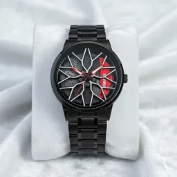 spinner Analog Watch - For Men Men’s Luxury Rotating Wheel Analog Watch - C8-picture-42