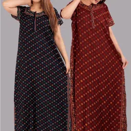 ruishee Pack of 2 Women Nighty-picture-22