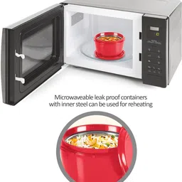 arj hub Microwave Safe Lunch Box with Air-Tight Leakproof Lid | Reusable Food Container 3 Containers Lunch Box image 3