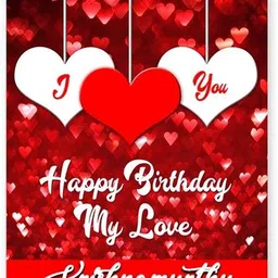 Happy Bithday Krishnamurthy ….08 Romantic Birthday Quote Greeting Card-image-4