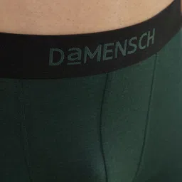 damensch Pack of 2 Feel Mint Cotton Anti-Bacterial Solid Men Trunk image 4