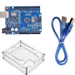UNO SMD Microcontroller Combo with USB Cable and Acrylic Case Micro Controller Board Electronic Hobby Kit-image-78
