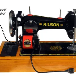 rilson SPECIAL MOTARIZED LINK MODEL SEWING MACHINE WITH WOODEN BASE AND REGULATOR Electric Sewing Machine image 3