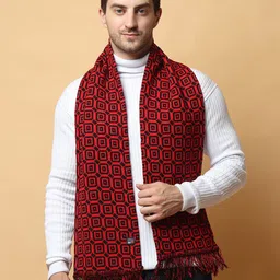 aanku Geometric Print Men Muffler image 4
