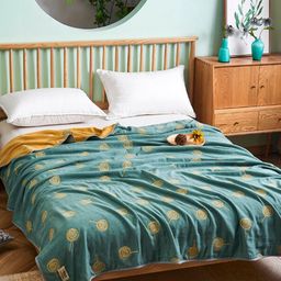 JC HOME Green Abstract AC Room Single Bed Quilt-picture-20