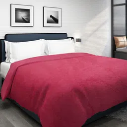 Dhrohar Pink Geometric Mild Winter 300 GSM Double Bed Blanket-picture-14