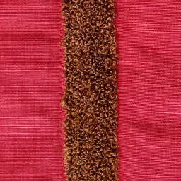 ZEBA Red & Brown Striped Mild Winter 350 GSM Polyester Double Bed Quilt image 4