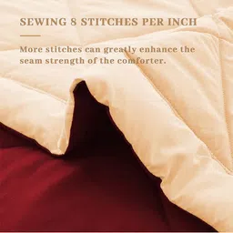 AEROHAVEN Unisex Red Blankets Quilts and Dohars Single Bed Comforter image 5
