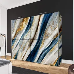 yogvayna 12000 cm RESIN BLUE WALLSTICKER 200*60CM Self Adhesive Sticker image 2