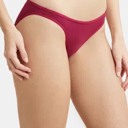 jockey SS02 Super Combed Cotton Elastane Stretch Women Bikini Pink Panty image 2