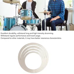 techno 4-Piece E-Ring Set for Drums – Sound Control Rings (12", 13", 14", 16") Drum Ring image 4