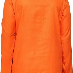 krudha Men Solid Cotton Blend Straight Kurta image 2