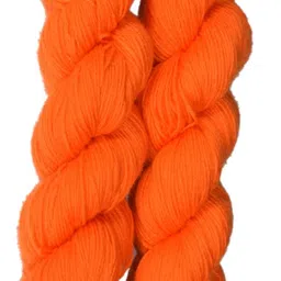 woafashions Lovable Acrylic Hand Knitting Yarn (Orange)(Hanks-170gms)-picture-13