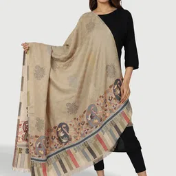SWI Stylish Paisley Woven Design Shawl-image-5