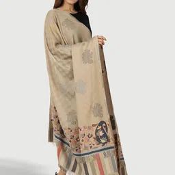 SWI Stylish Paisley Woven Design Shawl image 2