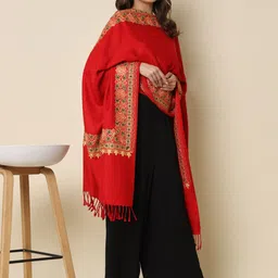 HERE&NOW Ethnic Motifs Embroidered Shawl image 3
