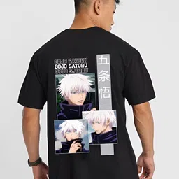 red clover Men Printed Racerback Cotton Blend Black T-Shirt image 2