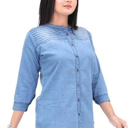 anmol fashion Women Regular Fit Washed Casual Shirt-picture-12