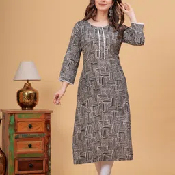 daevish k Women Self Design Viscose Rayon Straight Kurta-picture-12