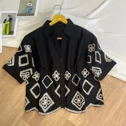 juamni Women Regular Fit Embroidered Party Shirt-picture-27