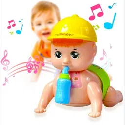 hornflow Crawling Baby Toy with Music, Lights(IND*95912) & Bottle – Cute-picture-11