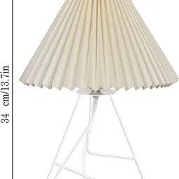 glowhere Tripod Base Table Lamp for Bedroom, Living Room & Study | Warm Light Modern Desk Table Lamp image 3