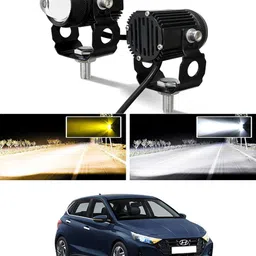 maties High/Low Beam Amber And White Twin Mini LED Light For Vehicle-146 Fog Lamp Car, Motorbike, Truck, Van LED for Hyundai (12 V, 55 W)-picture-16