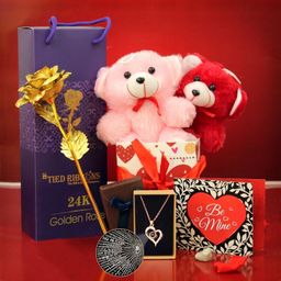 tied ribbons Artificial Flower, Soft Toy, Jewellery, Greeting Card Gift Set-picture-7