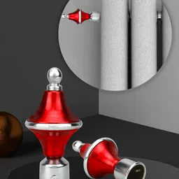 gmi Red Rod Rail Bracket, Curtain Rods, Curtain Rings, Curtain Hooks, Curtain Knobs Metal image 2