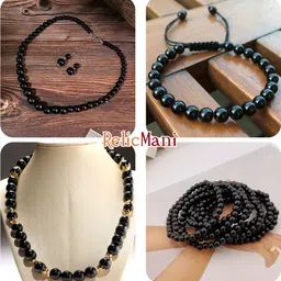 indikonb Black Round Pearl Beads for Jewellery & Craft | 3MM | 90g image 3