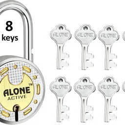 alone Active Round 65mm Lock for Home Gate Shop & Shutter, Double Locking 8 Keys Padlock-picture-13