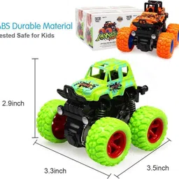 toyporium 4x4 Stunt Monster Trucks for Kids|Push and Go Friction Powered Stunt Cars|265 image 4