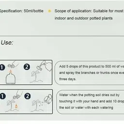 jasoliya 2 Bottles Organic Plant Fertilizer – 50ml Ready-to-Use Liquid Boost Aquatic Plant Fertilizer image 3