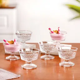 gnztraders Glass Dessert Bowl Disposable image 1