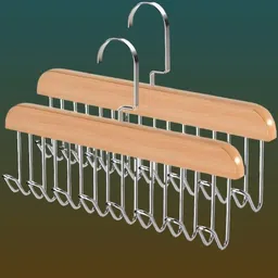 evaynx 8-Hook Teak Stand – Helmet Purse & Garment Wooden Shirt Pack of 2 Hangers For Shirt-picture-10