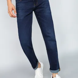 spykar Men Straight Fit Mid Rise Blue Jeans-picture-48