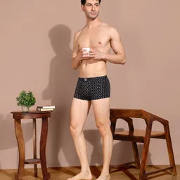 dollar bigboss Pack of 3 Soft Combed Cotton Printed Men Trunk image 2