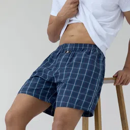 xyxx 100% Super Combed Cotton Checkmate Checkered Men Boxer image 1