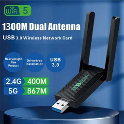 Tobo WIFI Adapter Dual Band 5G/2.4G 300Mbps WiFi USB 3.0 Wireless Network Adapter TD-1386WA USB LAN Card image 2
