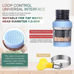 black gold Portable Water Purifier Activated Carbon Six layer Water Filter Tap - Pink Tap Mount Water Filter image 4