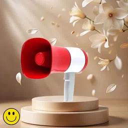 sacro Handheld Megaphone with Siren, Microphone & Rechargeable for Outdoor EventsB300 Bhopu Portable Megaphone, Siren Loudspeaker Function and Long Battery BackupE300 Outdoor PA System-picture-23