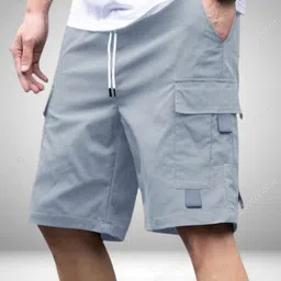 mgc maanu Solid Men Grey Sports Shorts-picture-29