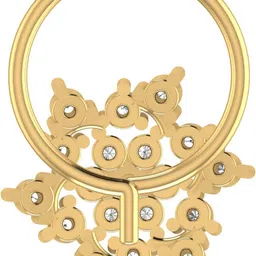 avsar Shikha 18kt Diamond Yellow Gold Nose Wire image 5