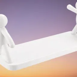 shreejee Self Adhesivecute Floating Shelves Wall Shelf for Home, Office & Kitchen X2.426 Plastic Wall Shelf image 2