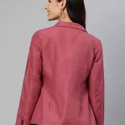 cottinfab Women Solid Single Breasted Formal Blazer image 2