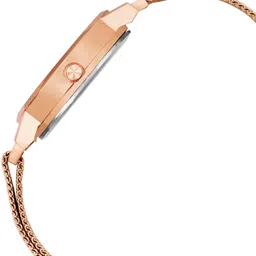jainx Rose Gold Mesh Magnet Chain Analog Watch - For Women JW8549 image 4